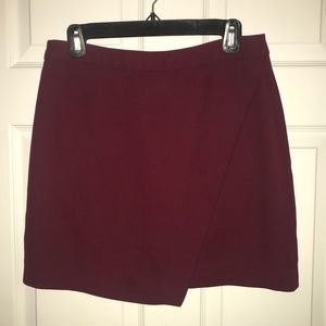 Banana Republic Burgundy Mini Skirt